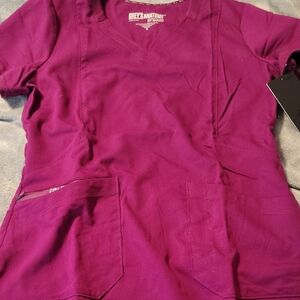 Grey's Anatomy Rich Purple Scrub Top